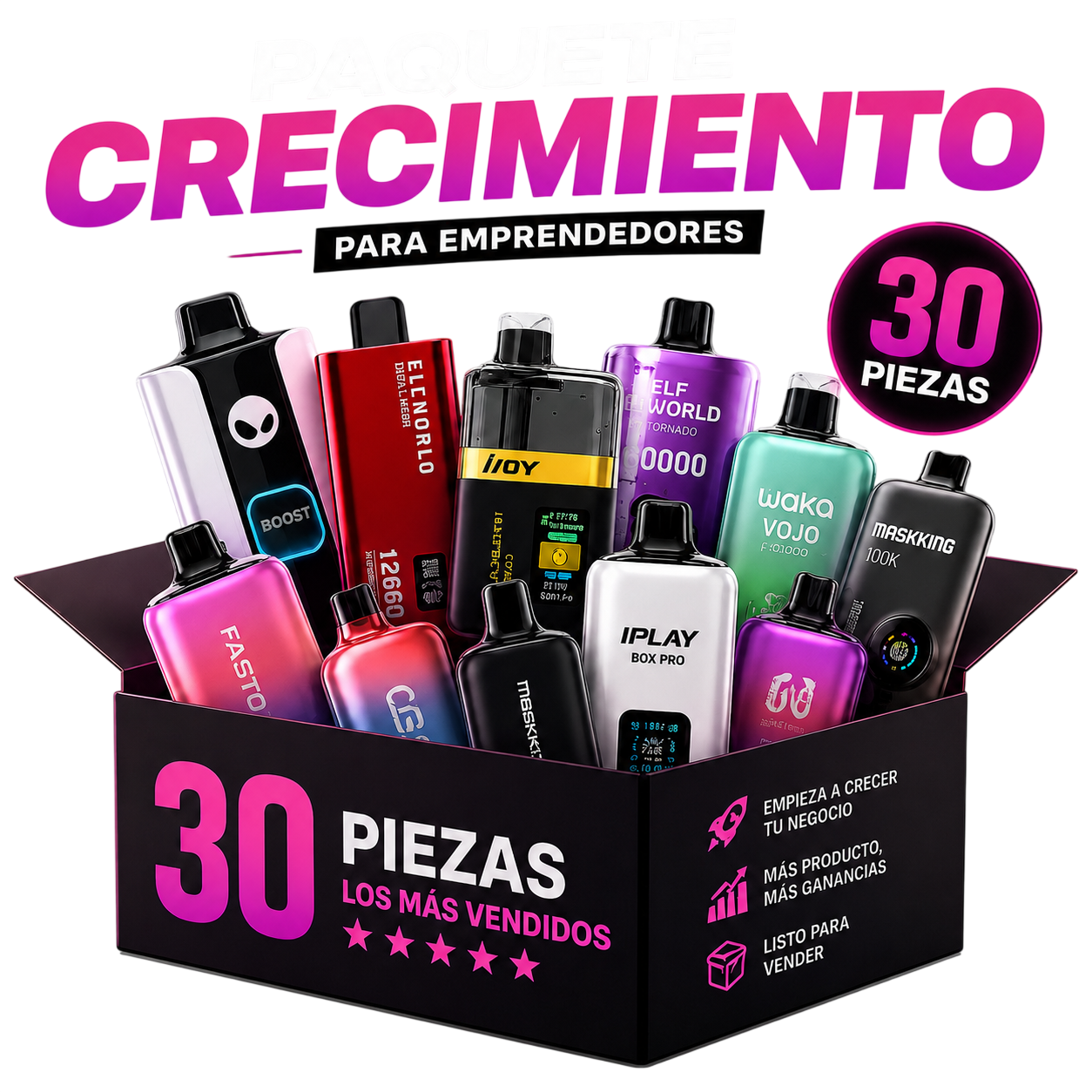 PAQUETE CRECIMIENTO SURTIDO 30 PIEZAS PRECIO MEJORADO